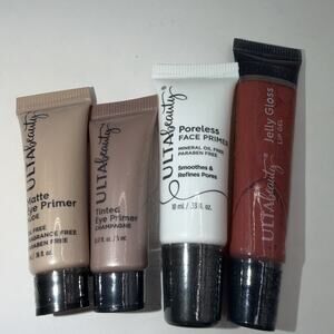 Ulta Beauty Makeup Lot - New - Eye and Face Primer, Jelly gloss
